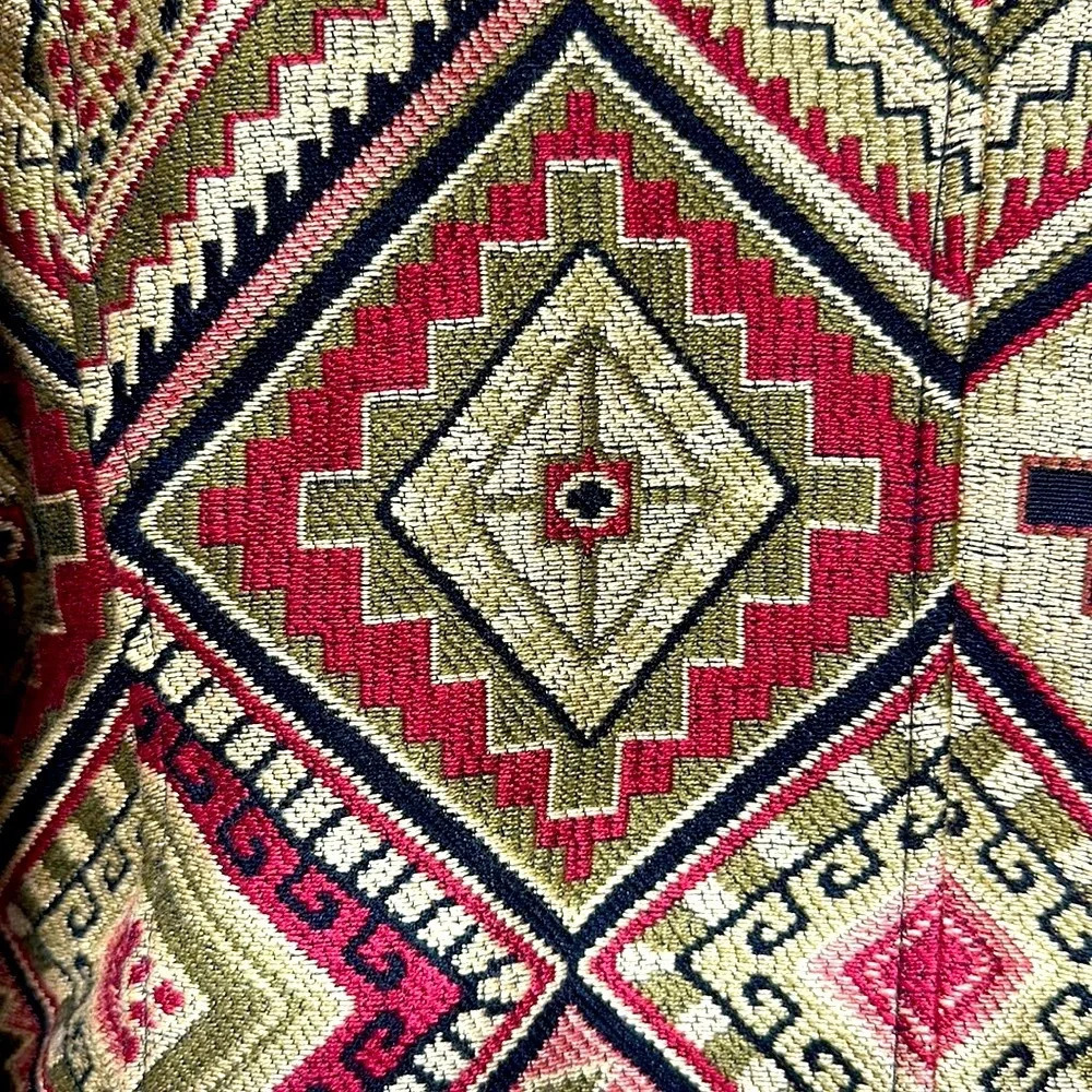 Vintage Silverado Tapestry Jacket Native American Print Made in USA - Picture 6 of 11